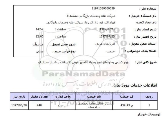 استعلام, دیوارکشی 