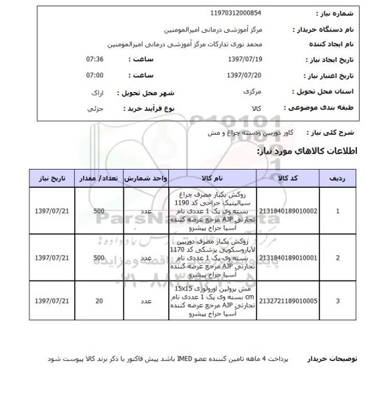 استعلام,استعلام کاور دوربین و دسته چراغ و مش