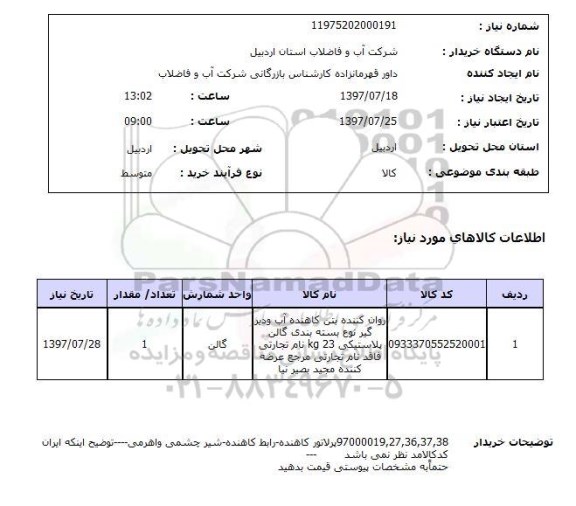 استعلام,استعلام روان کننده بتن