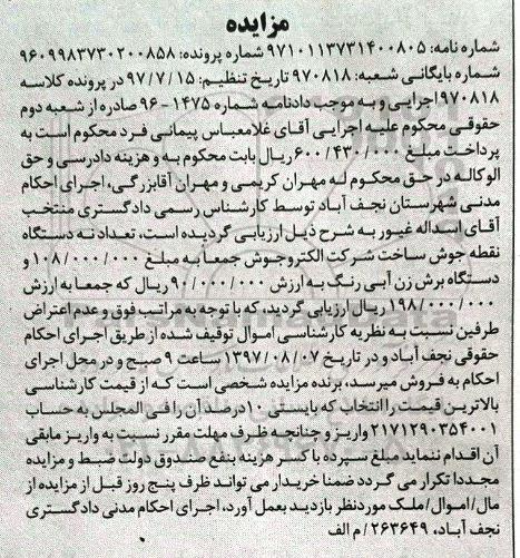 مزایده , مزایده تعداد نه دستگاه نقطه جوش و ...