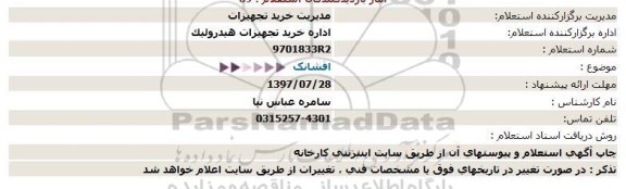 استعلام , استعلام افشانک 