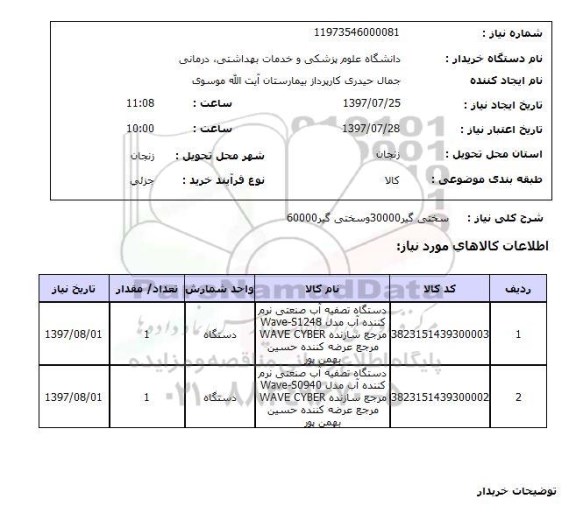 استعلام; استعلام سختی گیر...