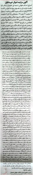 مزایده،مزایده ششدانگ منزل مسکونی عرصه 267متر