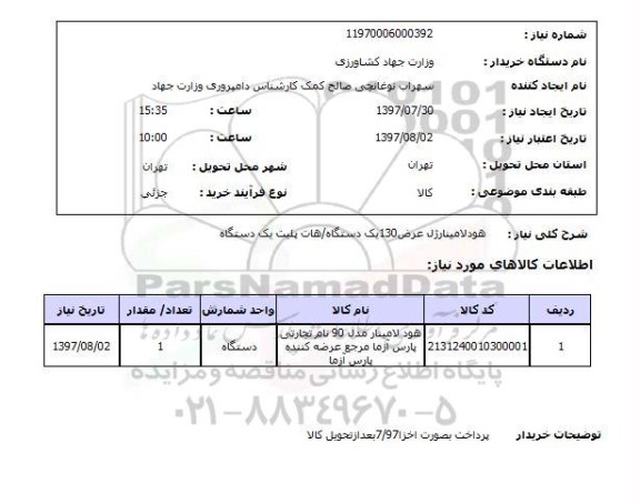 استعلام, هودلامینارژل و ...