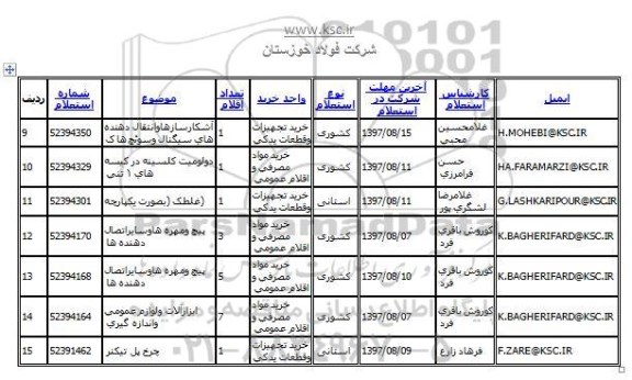 استعلام,استعلام آشکار سازها و انتقال دهنده های سیگنال و سوئچ ها 