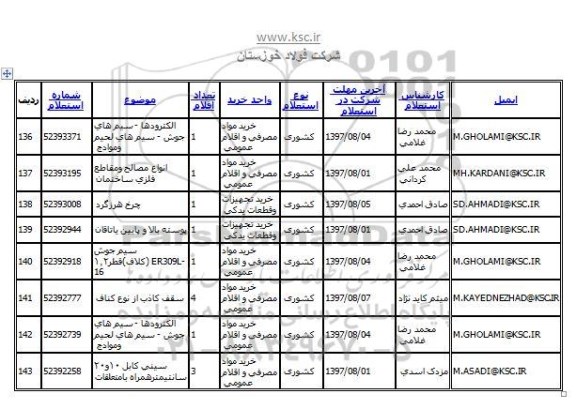 استعلام سقف کاذب از نوع کناف