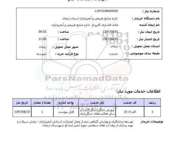 استعلام, توسعه درختکاری و پوشش گیاهی دیم ....
