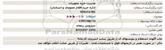 استعلام, استعلام اتصالات