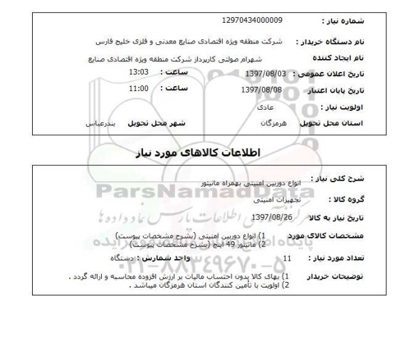 استعلام,  انواع دوربین امنیتی به همراه مانیتور 