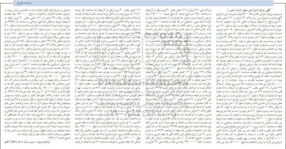 مزایده،مزایده فروش پلاک 221 فرعی از 112 اصلی