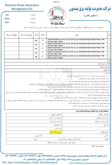 استعلام, استعلام GASKET