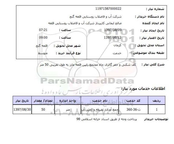 استعلام, کف شکنی و حفر گالری چاه 