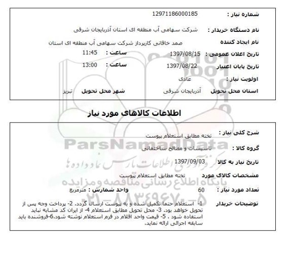 استعلام, تخته 