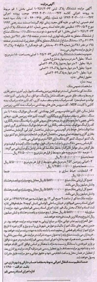مزایده،مزایده سه دانگ مشاع از ششدانگ پلاک ثبتی 1025.2063 مساحت 108 مترمربع 