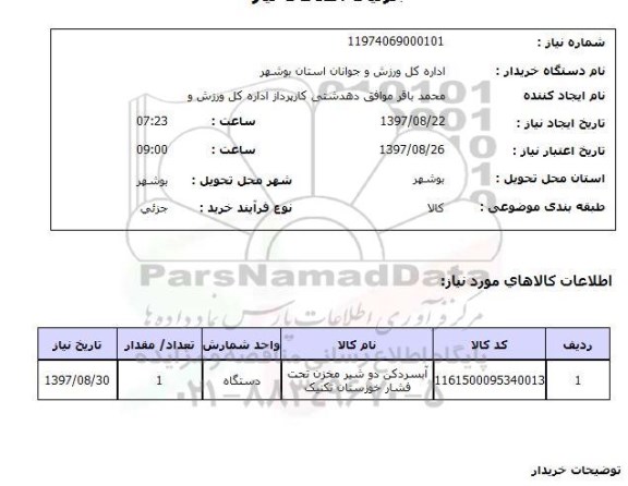 استعلام,آبسردکن