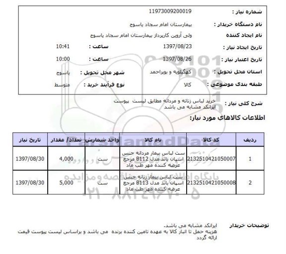 استعلام ، استعلام خرید لباس زنانه و مردانه 