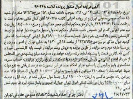 مزایده، مزایده تعداد 220 سارافون و بلوز شومیز و...