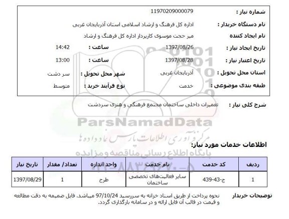 استعلام,تعمیرات داخلی ساختمان