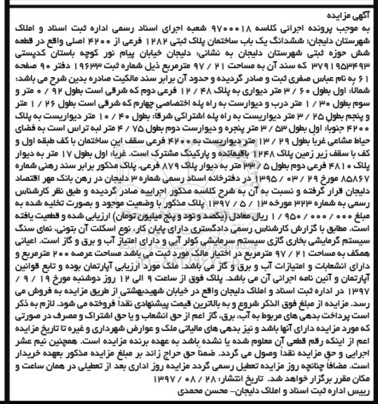 مزایده،فروش مغازه تجاری
