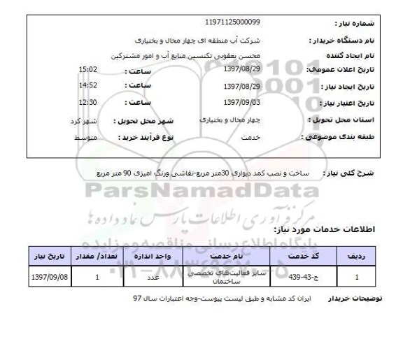 استعلام, استعلام ساخت و نصب کمد دیواری - نقاشی و رنگ آمیزی