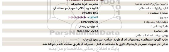 استعلام, استعلام اتصالات 