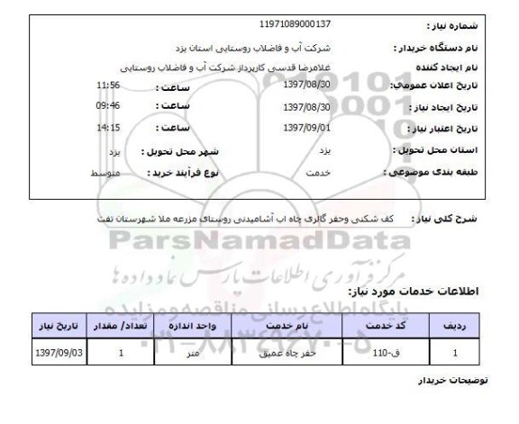 استعلام , استعلام کف شکنی و حفر گالری 