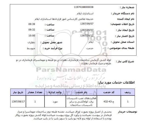 استعلام, استعلام  لوله کشی گرمایش ساختمان ...