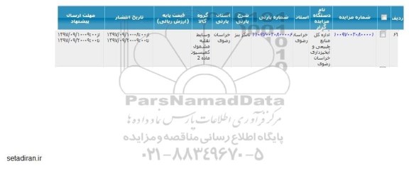 مزایده تانکر بنز