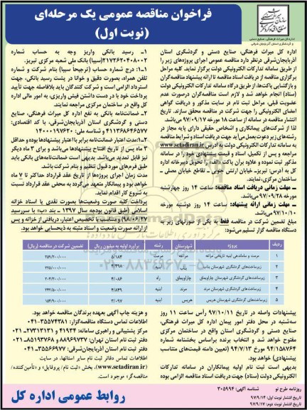 مناقصه مناقصه مرمت و ساماندهی ابنیه تاریخی و ...