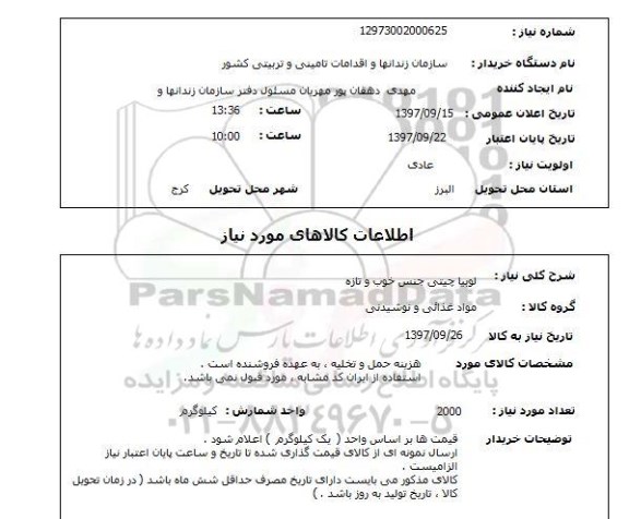 استعلام,استعلام لوبیا چیتی 