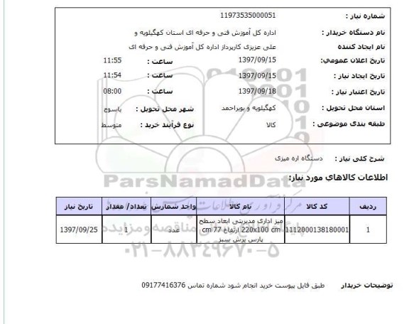 استعلام,دستگاه اره میزی