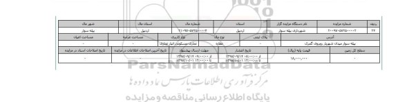 مزایده,مزایده مغازه تجاری مسکونی 