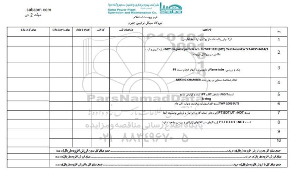 استعلام, استعلام ترک یابی و...