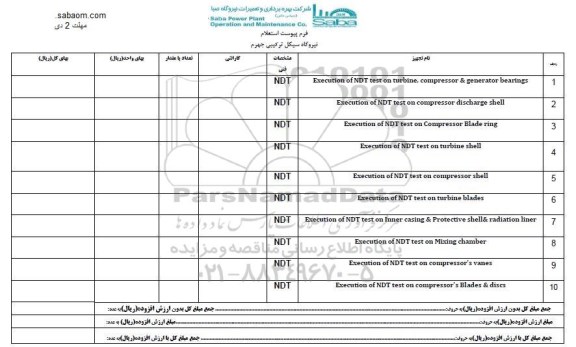 استعلام, استعلام ترک یابی و...