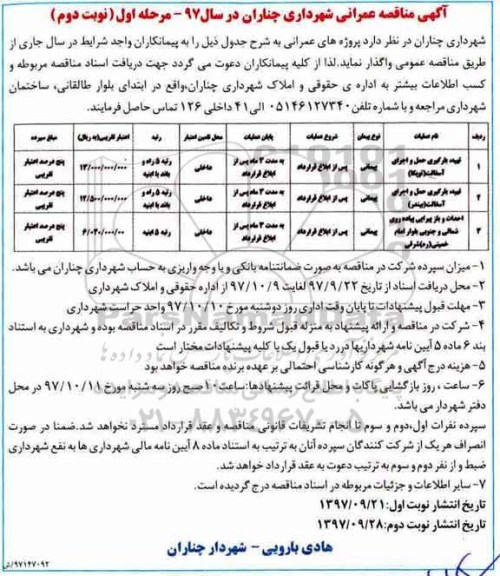 آگهی مناقصه عمرانی , مناقصه تهیه بارگیری حمل و اجرای آسفالت توپکا نوبت دوم 