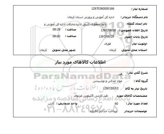 استعلام,قند
