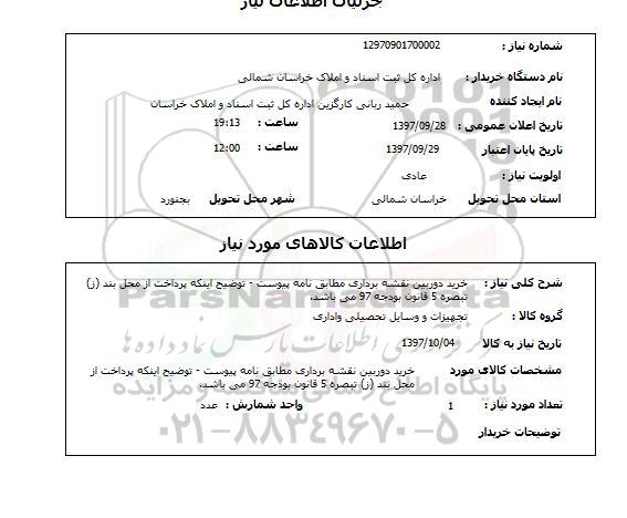 استعلام, استعلام خرید دوربین نقشه برداری