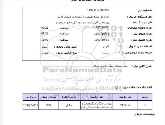 استعلام,غنی سازی جنگل
