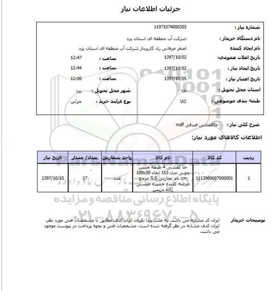 استعلام ,استعلام جاکفشی فندقی mdf