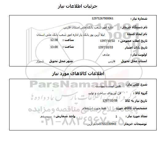 استعلام, استعلام فن آوریهای ساخت و تولید