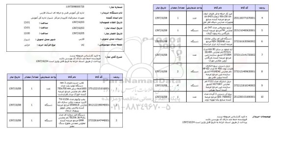 استعلام , استعلام قالب حدیده ...