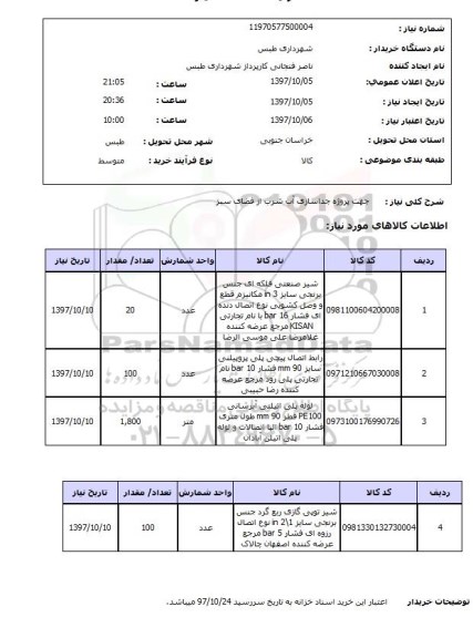 استعلام , استعلام جداسازی آب شرب از فضای سبز ...