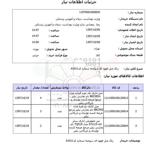 استعلام ,استعلام رنگ مبل 