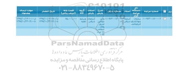 مزایده, مزایده وانت دوکابین لندرور