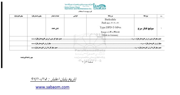 استعلام سوئیچ فشار سنج