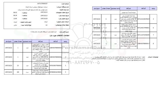 استعلام,خرید لوازم نصب شیرهای هیدرانت