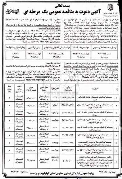مناقصه , مناقصه سیستم گرمایشی ...