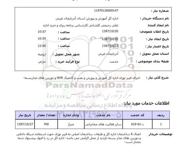 استعلام , استعلام فیبر نوری ...