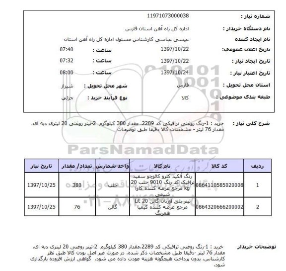 استعلام,خرید رنگ روغنی ترافیکی