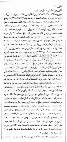 مزایده،  مزایده 300 کارتن مایع ظرفشویی